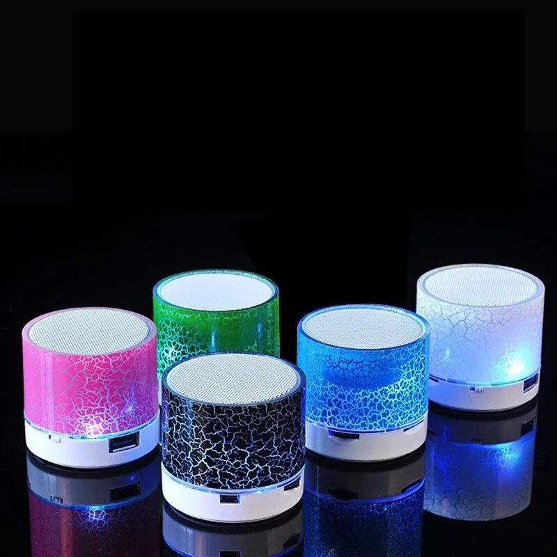 Mini haut-parleur Bluetooth avec LED colorées