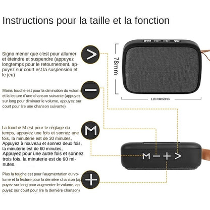 Haut-parleur Bluetooth en tissu