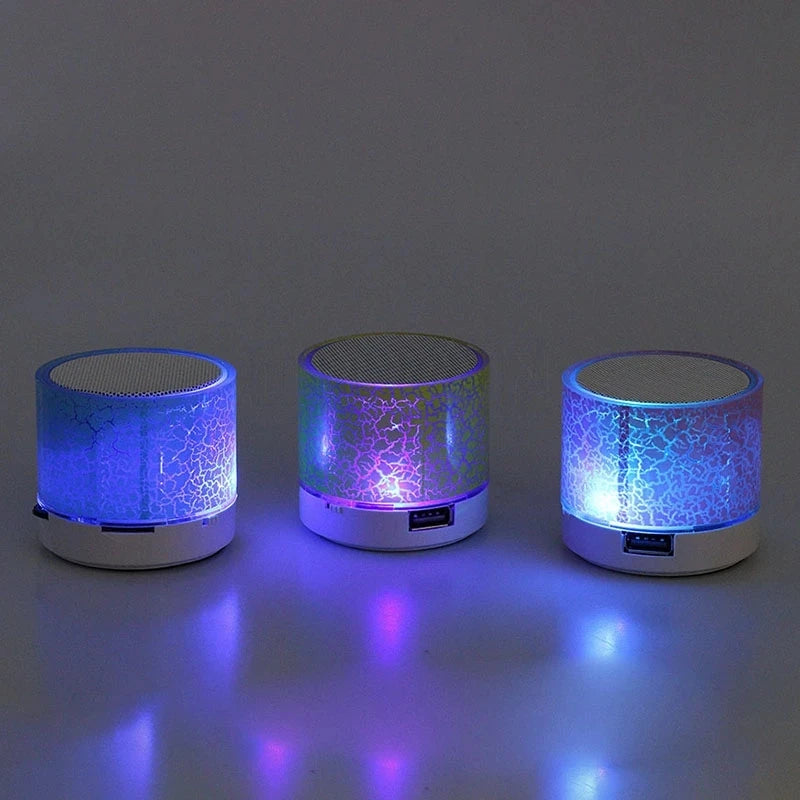 Mini haut-parleur Bluetooth avec LED colorées